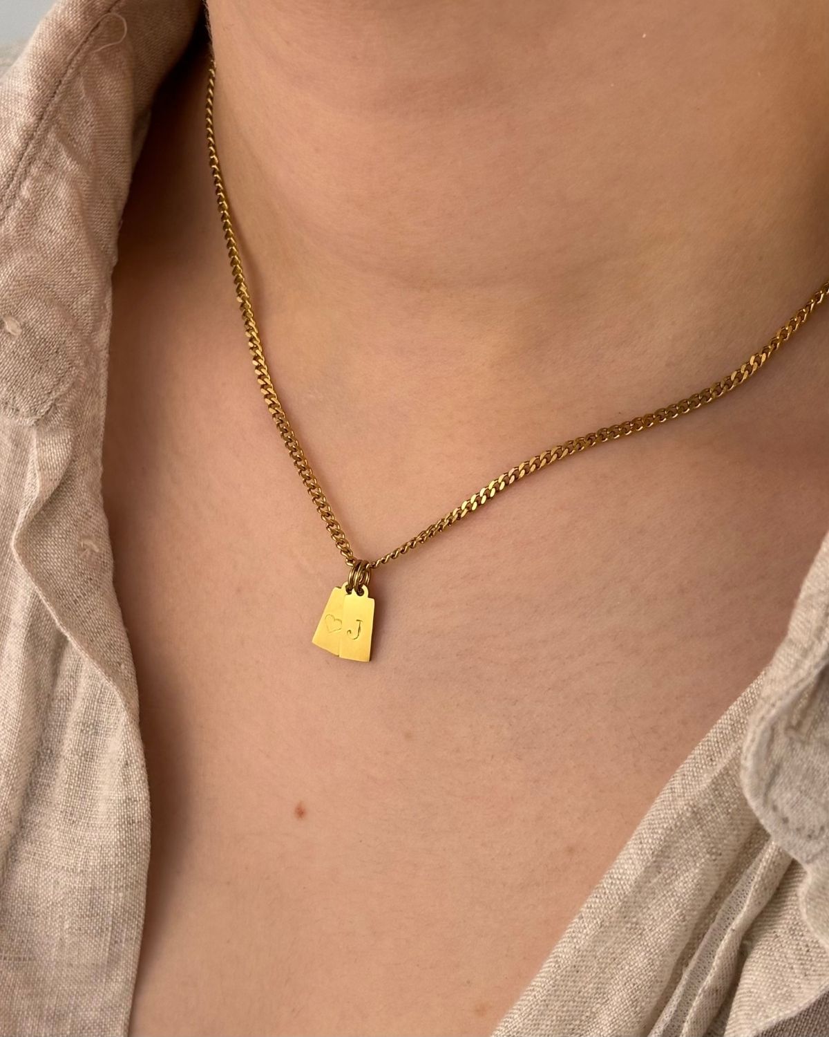 Collier You & Me duo - Rectangle