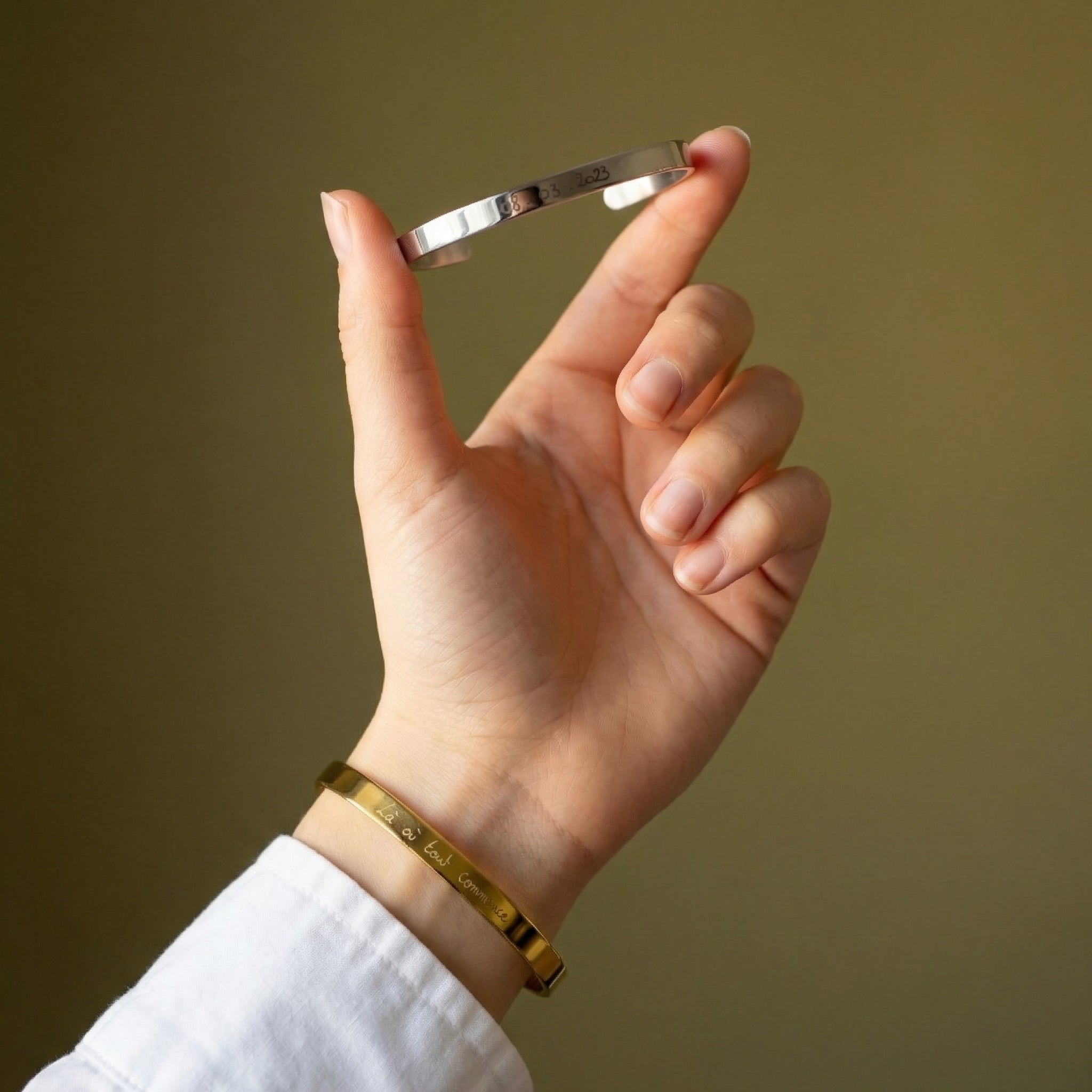 Bracelet manuscrit personnalisé