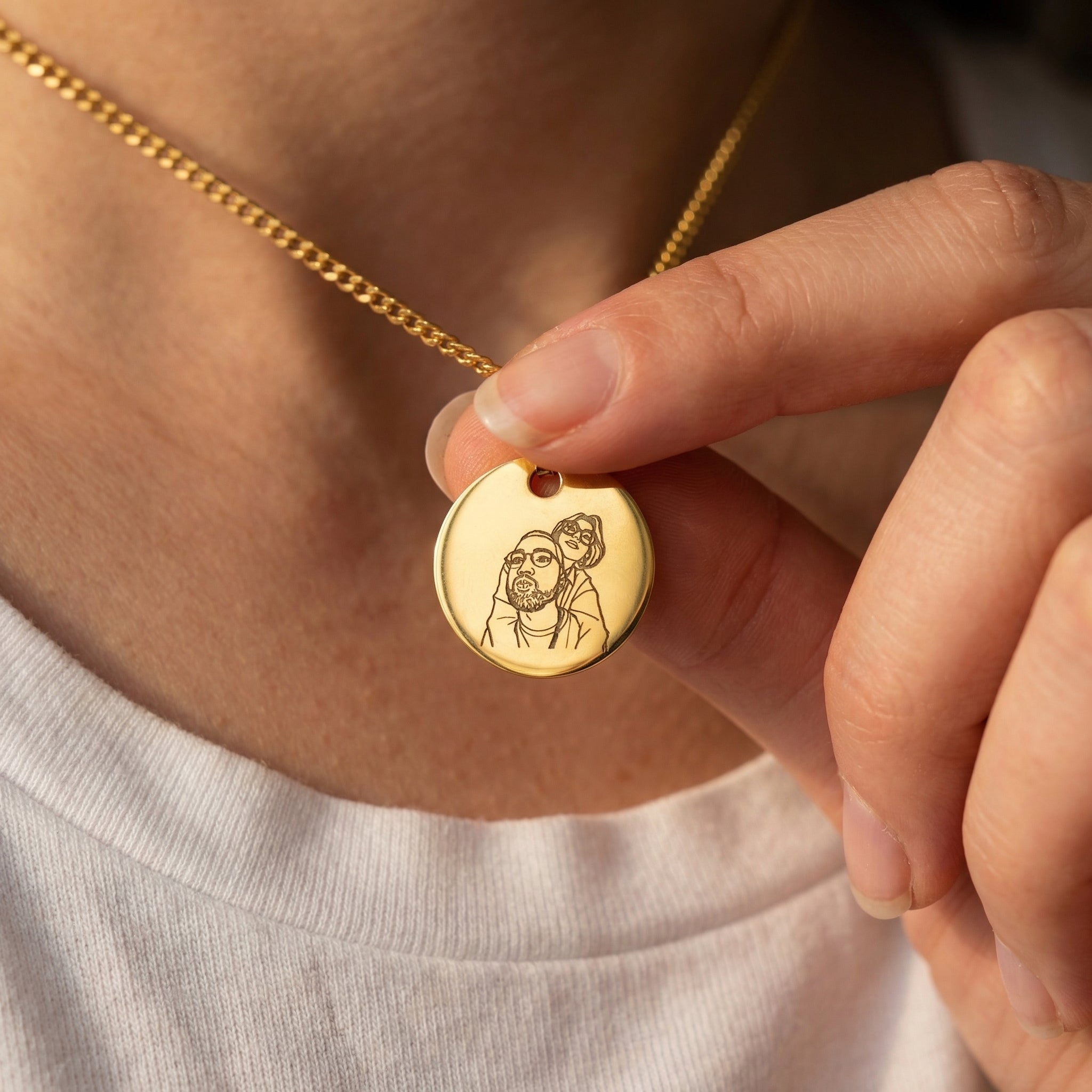 Collier Line Art Personnalisé