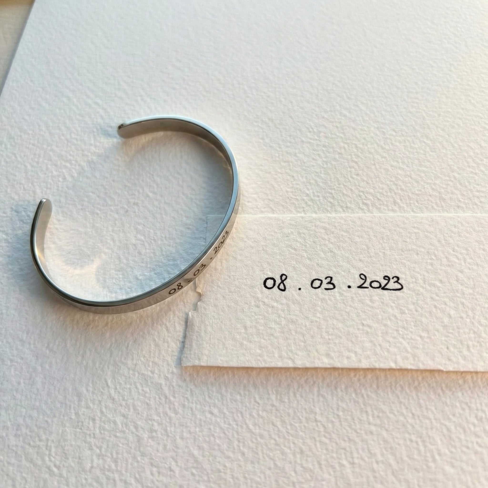 Bracelet manuscrit personnalisé